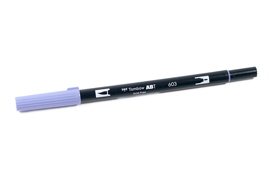 Tombow ABT 603 Dual Brush Pen Periwinkle
