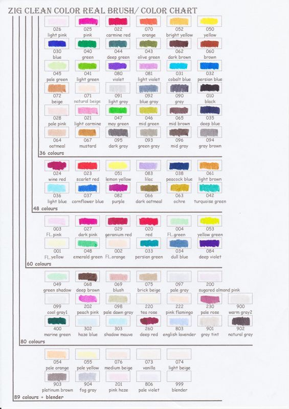 Lettering Guide  ZIG Clean Color by Kuretake