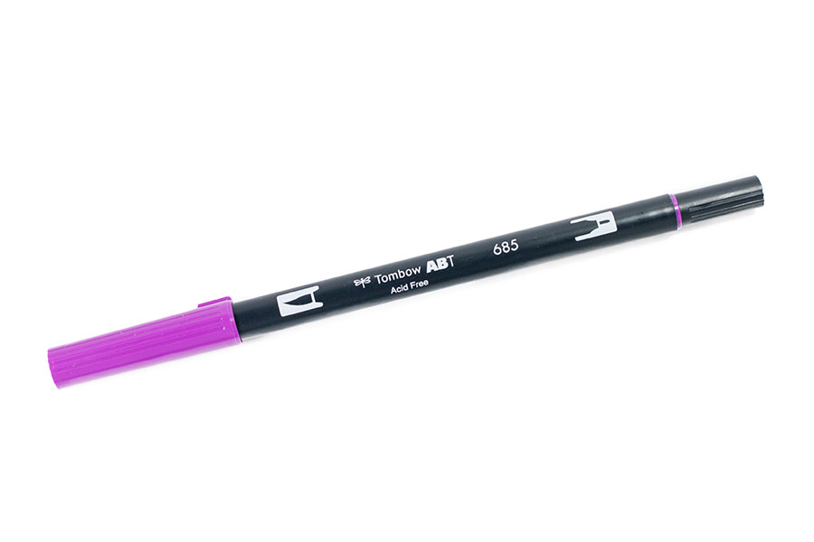 Tombow Dual Brush Pen - 685 Deep Magenta